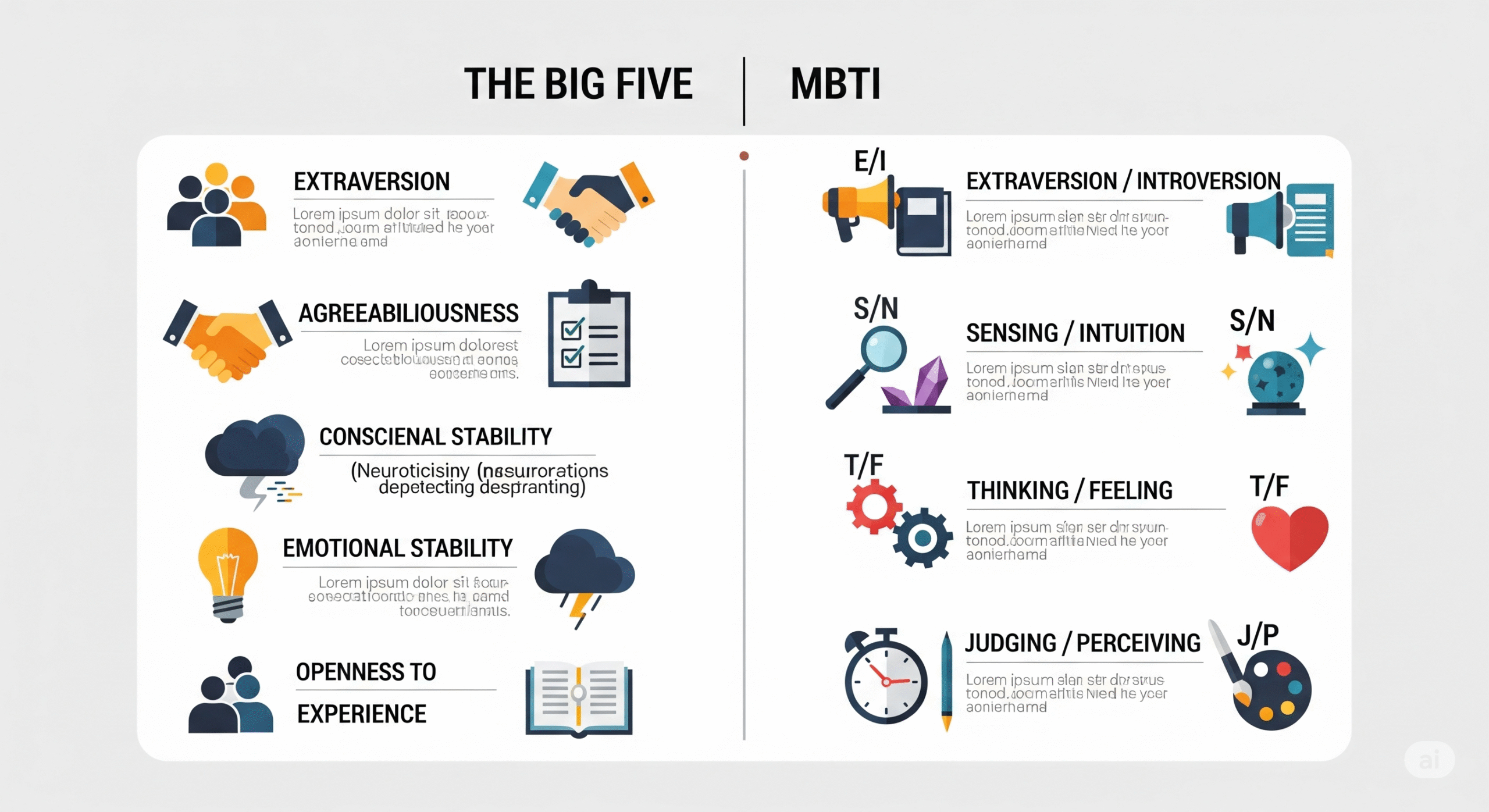 Big Five vs MBTI